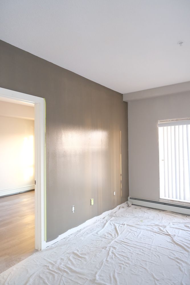 Ceiling Rebuild & Accent Wall — after