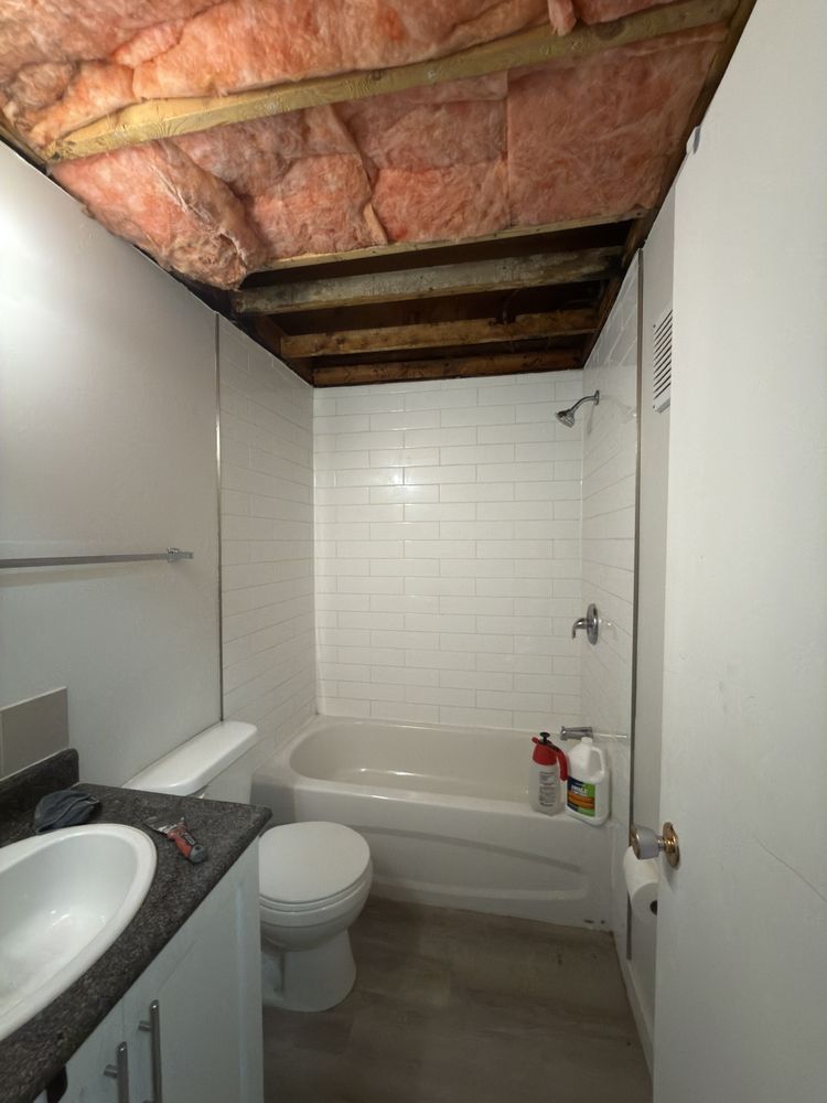 Bathroom Ceiling Repair — before
