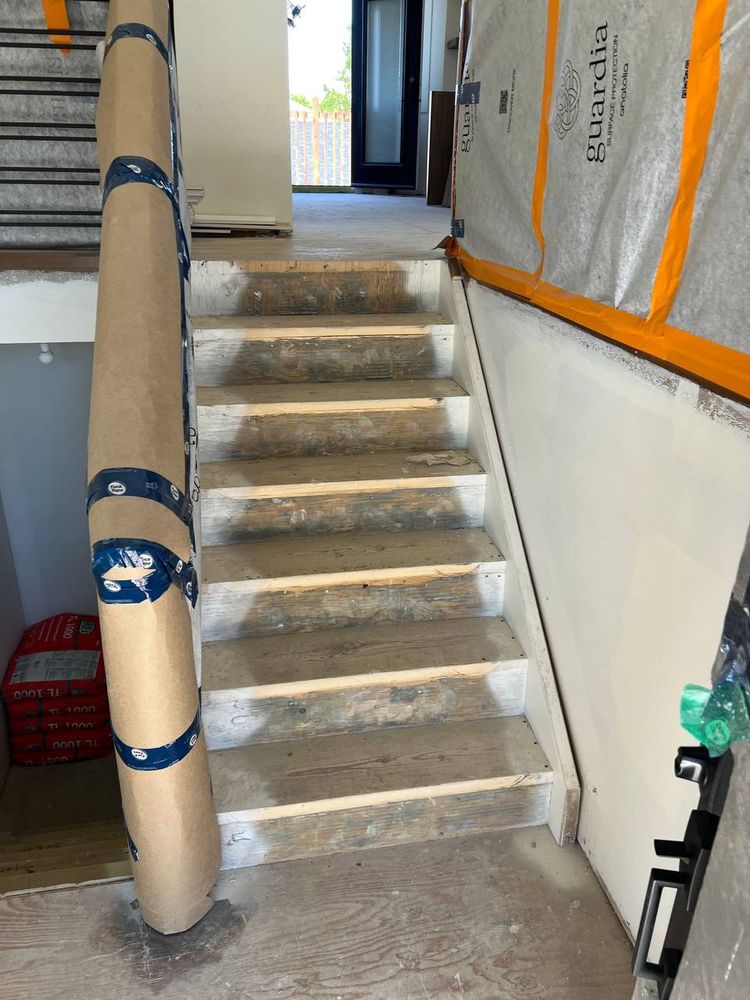 Staircase Refinish — before